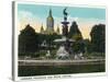 Hartford, Connecticut - Bushnell Park Corning Fountain-Lantern Press-Stretched Canvas