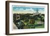 Hartford, Connecticut - Bushnell Park Scene-Lantern Press-Framed Art Print