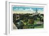 Hartford, Connecticut - Bushnell Park Scene-Lantern Press-Framed Art Print