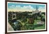 Hartford, Connecticut - Bushnell Park Scene-Lantern Press-Framed Art Print