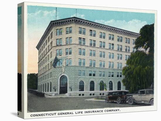 Hartford, Connecticut - Ct General Life Insurance Co Building Exterior-Lantern Press-Stretched Canvas