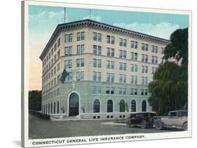 Hartford, Connecticut - Ct General Life Insurance Co Building Exterior-Lantern Press-Stretched Canvas