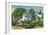 Hartford, Connecticut - Exterior View of Harriet Beecher Stowe's Residence-Lantern Press-Framed Art Print