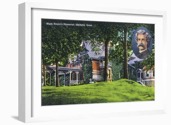 Hartford, Connecticut - Exterior View of the Mark Twain Memorial No. 2-Lantern Press-Framed Art Print