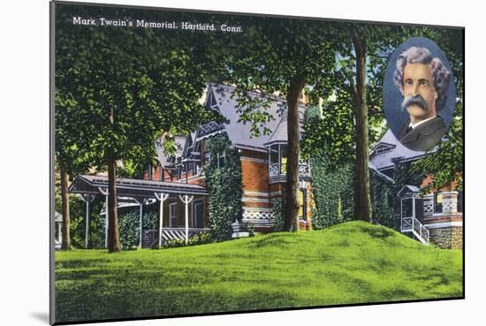 Hartford, Connecticut - Exterior View of the Mark Twain Memorial No. 2-Lantern Press-Mounted Art Print