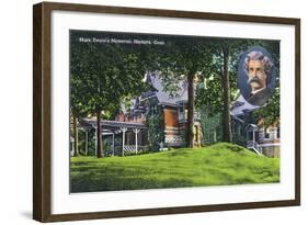 Hartford, Connecticut - Exterior View of the Mark Twain Memorial No. 2-Lantern Press-Framed Art Print