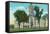 Hartford, Connecticut, Exterior View of the State Capitol Building-Lantern Press-Framed Stretched Canvas