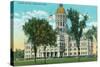 Hartford, Connecticut, Exterior View of the State Capitol Building-Lantern Press-Stretched Canvas