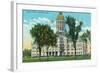 Hartford, Connecticut, Exterior View of the State Capitol Building-Lantern Press-Framed Art Print