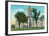 Hartford, Connecticut, Exterior View of the State Capitol Building-Lantern Press-Framed Art Print
