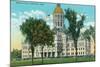 Hartford, Connecticut, Exterior View of the State Capitol Building-Lantern Press-Mounted Art Print
