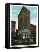 Hartford, Connecticut - Hartford National Bank Building Exterior-Lantern Press-Framed Stretched Canvas