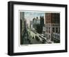 Hartford, Connecticut - Main Street Scene-Lantern Press-Framed Art Print