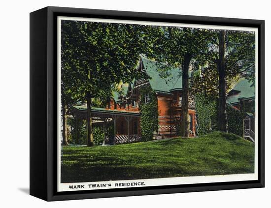 Hartford, Connecticut - Mark Twain's House-Lantern Press-Framed Stretched Canvas