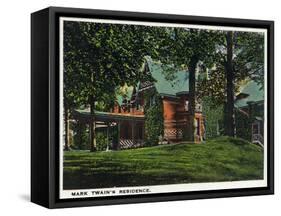 Hartford, Connecticut - Mark Twain's House-Lantern Press-Framed Stretched Canvas