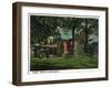 Hartford, Connecticut - Mark Twain's House-Lantern Press-Framed Art Print