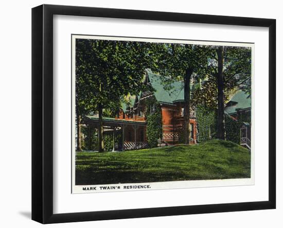 Hartford, Connecticut - Mark Twain's House-Lantern Press-Framed Art Print