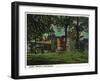 Hartford, Connecticut - Mark Twain's House-Lantern Press-Framed Art Print