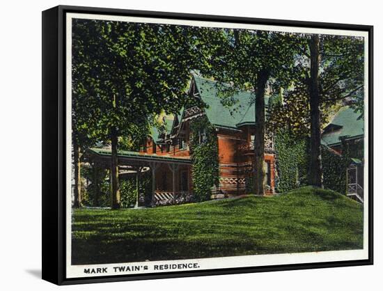 Hartford, Connecticut - Mark Twain's House-Lantern Press-Framed Stretched Canvas