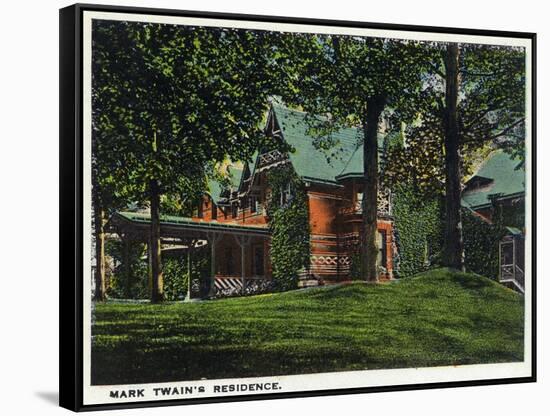 Hartford, Connecticut - Mark Twain's House-Lantern Press-Framed Stretched Canvas