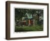 Hartford, Connecticut - Mark Twain's House-Lantern Press-Framed Art Print