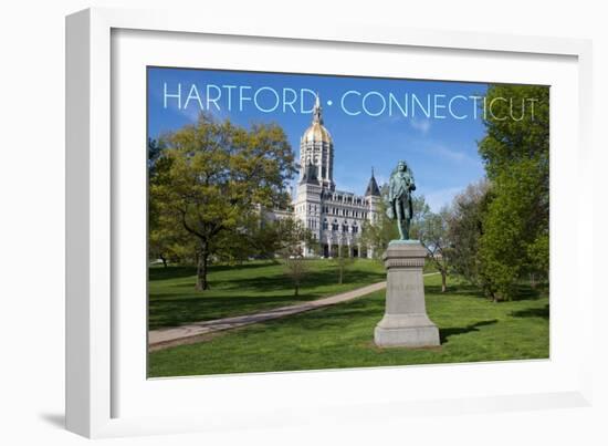 Hartford, Connecticut - Putnam Statue in Bushnell Park-Lantern Press-Framed Art Print