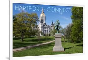 Hartford, Connecticut - Putnam Statue in Bushnell Park-Lantern Press-Framed Art Print