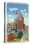 Hartford, Connecticut - Trust Bldg and Travelers Tower View-Lantern Press-Stretched Canvas