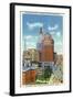 Hartford, Connecticut - Trust Bldg and Travelers Tower View-Lantern Press-Framed Art Print