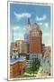 Hartford, Connecticut - Trust Bldg and Travelers Tower View-Lantern Press-Mounted Art Print