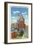 Hartford, Connecticut - Trust Bldg and Travelers Tower View-Lantern Press-Framed Art Print