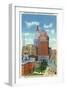 Hartford, Connecticut - Trust Bldg and Travelers Tower View-Lantern Press-Framed Art Print