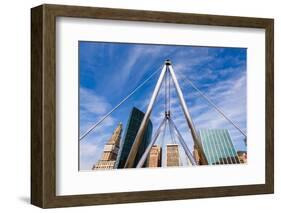 Hartford, Connecticut, USA Cityscape at Founders Bridge.-SeanPavonePhoto-Framed Photographic Print