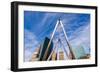 Hartford, Connecticut, USA Cityscape at Founders Bridge.-SeanPavonePhoto-Framed Photographic Print