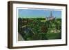 Hartford, Connecticut - View of the State Capitol Grounds, Memorial Arch-Lantern Press-Framed Art Print