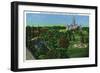 Hartford, Connecticut - View of the State Capitol Grounds, Memorial Arch-Lantern Press-Framed Art Print