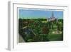 Hartford, Connecticut - View of the State Capitol Grounds, Memorial Arch-Lantern Press-Framed Art Print