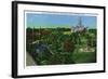 Hartford, Connecticut - View of the State Capitol Grounds, Memorial Arch-Lantern Press-Framed Art Print