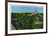 Hartford, Connecticut - View of the State Capitol Grounds, Memorial Arch-Lantern Press-Framed Premium Giclee Print