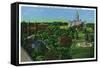 Hartford, Connecticut - View of the State Capitol Grounds, Memorial Arch-Lantern Press-Framed Stretched Canvas