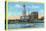 Hartford, Connecticut, View of the Travelers Building from across the CT River-Lantern Press-Stretched Canvas