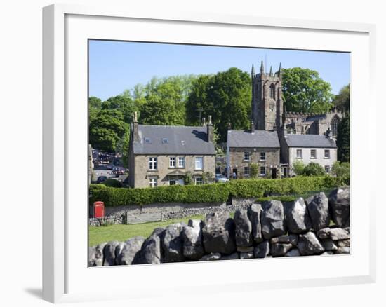 Hartington Village and Church, Peak District, Derbyshire, England, United Kingdom, Europe-Frank Fell-Framed Photographic Print