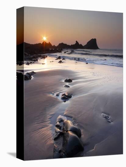 Hartland Quay, Woolacombe, Devon, England, United Kingdom, Europe-Jeremy Lightfoot-Stretched Canvas