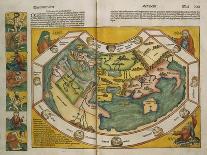 Map of Europe and the World, 1493-Hartmann Schedel-Framed Stretched Canvas