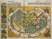 Map of Europe and the World, 1493-Hartmann Schedel-Framed Stretched Canvas