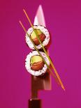 Maki-Sushi with Crabmeat, Scrambled Egg and Tuna-Hartmut Kiefer-Mounted Photographic Print