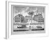 Harvard College, Cambridge, Massachusetts C.1739 (Litho)-American-Framed Giclee Print