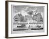 Harvard College, Cambridge, Massachusetts C.1739 (Litho)-American-Framed Giclee Print