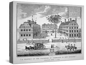 Harvard College, Cambridge, Massachusetts C.1739 (Litho)-American-Stretched Canvas