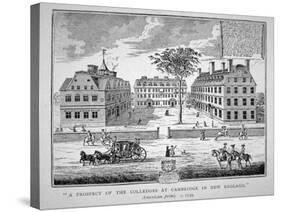 Harvard College, Cambridge, Massachusetts C.1739 (Litho)-American-Stretched Canvas